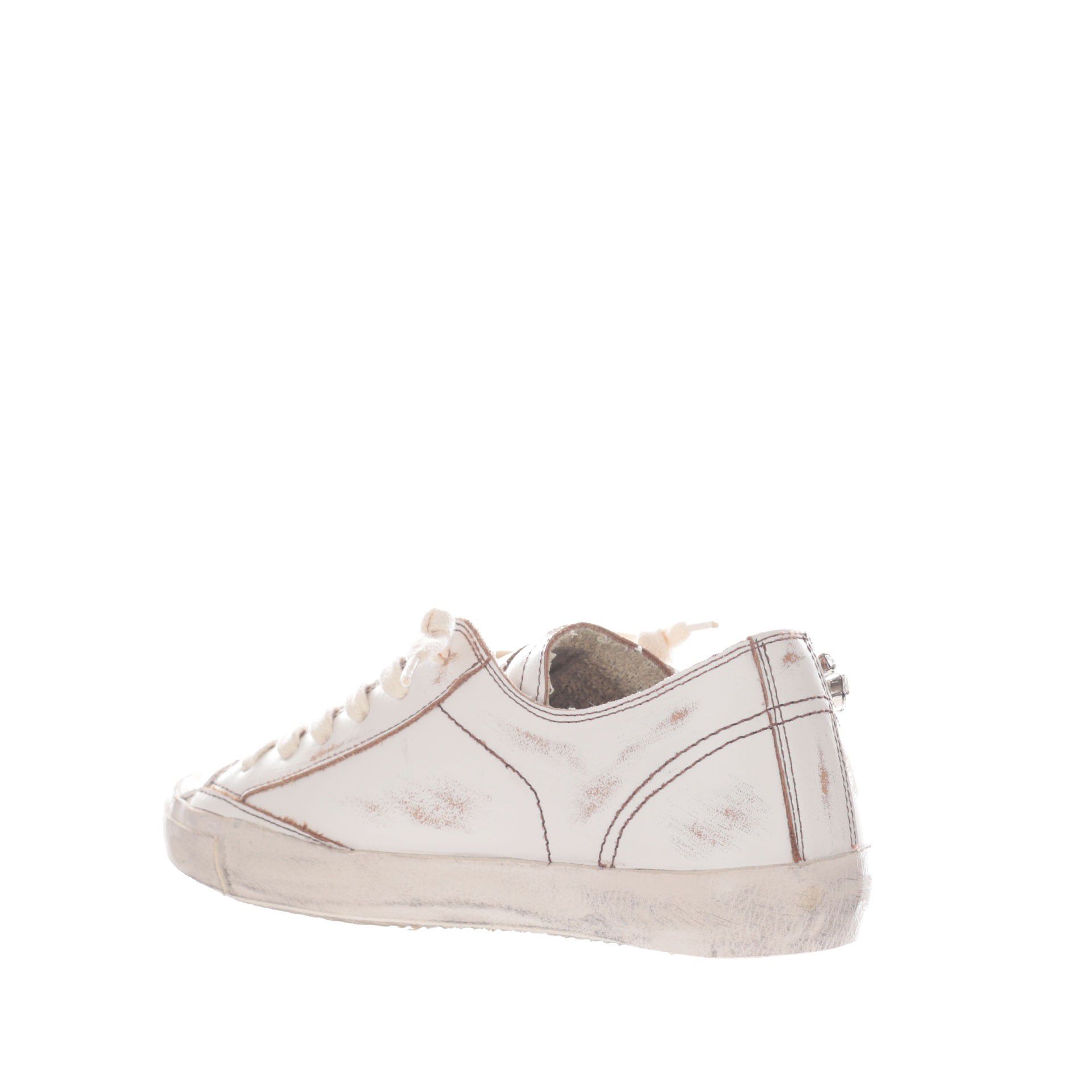 Philippe model sneaker paris x low in pelle con cristalli da donna