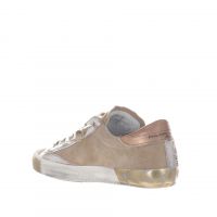 Philippe model sneaker paris x low in camoscio  con cristalli da donna