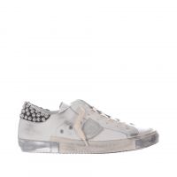 Philippe model sneaker paris x low in pelle con borchie da donna