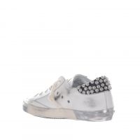 Philippe model sneaker paris x low in pelle con borchie da donna