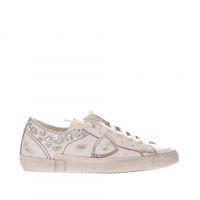 Philippe model sneaker paris x low in pelle con cristalli da donna